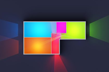 Rendering 3D Model mieszkania z trzema pokojami Puste mieszkanie bez mebli, hydrauliki i wystroju