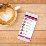 Złożony obraz menu aplikacji na smartfona