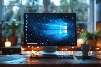 Komputer stacjonarny z interfejsem Windows