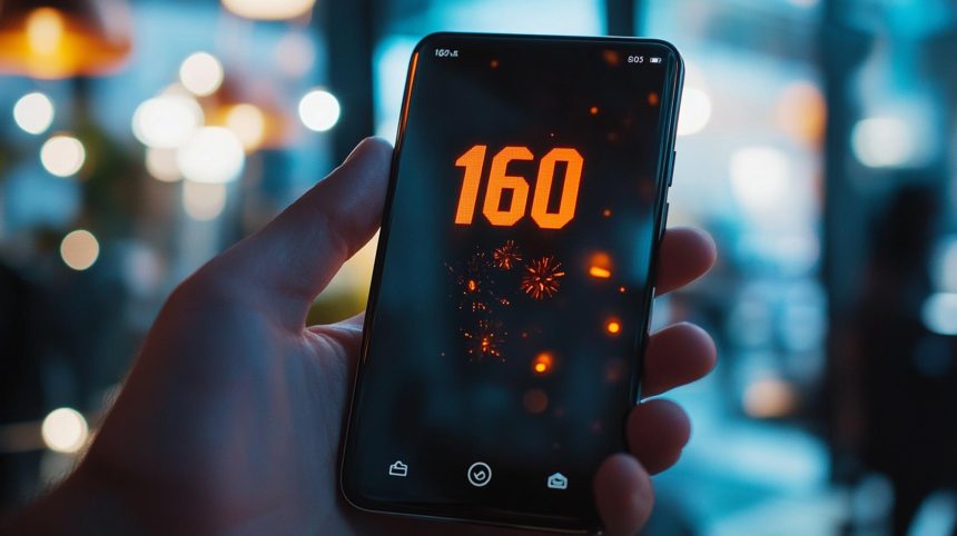 Osoba trzymająca telefon z numerem 52