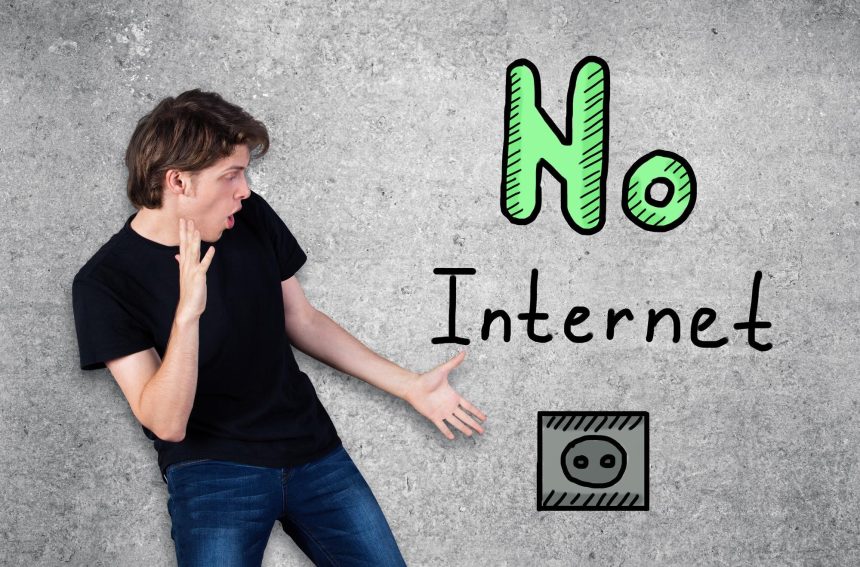 Człowiek bez internetu