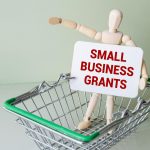 Small Business Grants symbol Wooden blocks with words Small Business Grants